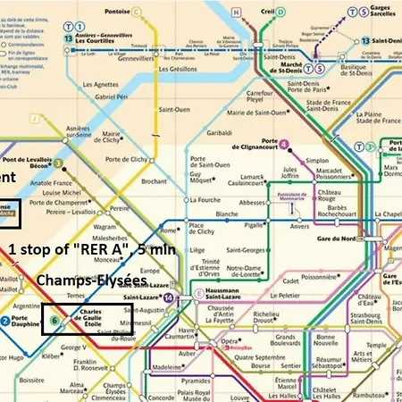 7 Min Walk Metro Line 1-la Defense Charras Appartamento Courbevoie